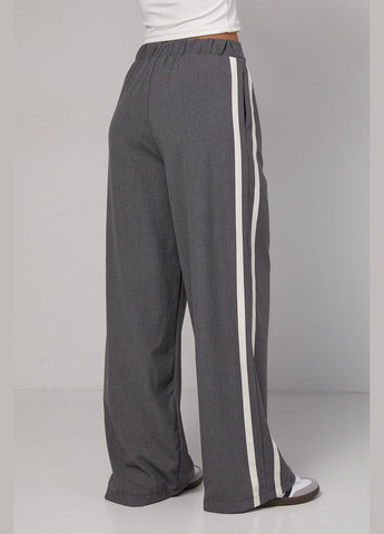 Женские брюки с лампасами на завязке 8905 Lurex (292253031)