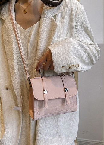 Жіноча сумка 9648 крос-боді рожева No Brand (303323099)