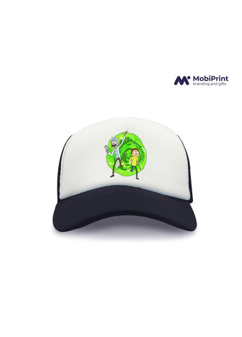 Кепка Snap Mesh Портал Ріка і Морті Білий (9274-1240-WT) MobiPrint (292866257)
