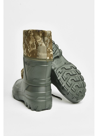 Сапоги мужские пена со сьемным носком темно-зеленого цвета Let's Shop (362351034)