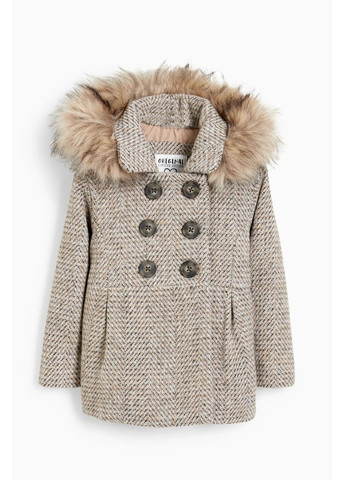 Бежевое демисезонное Пальто в составе с шерстью C&A