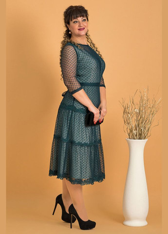 Зеленое платье 14295-4 Alenka Plus