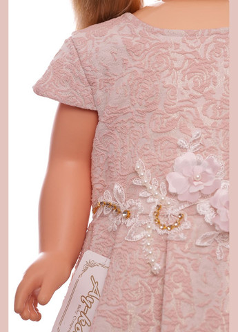 Розовое платье со шлейфом трикотажное розовое 98 см (35445) BABYKROHA (323469715)