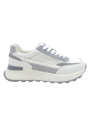 Белые всесезонные женские кроссовки белые кожаные l-10-54 23 см(р) Lonza