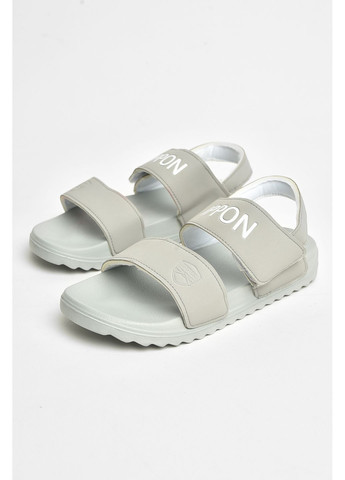 Серые сандалии женские серого цвета Let's Shop на липучке