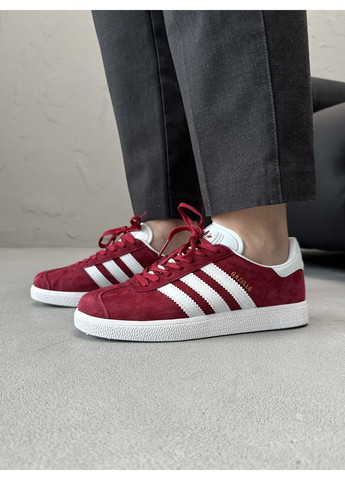КРОСІВКИ ЖІНОЧІ ADIDAS GAZELLE RED ADI-0487 АДІДАС ГАЗЕЛЬ No Brand комбіновані демісезони (367173417)