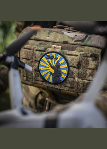 Нашивка Шлях Самурая PVC синьо-жовтий M-TAC (315047664)