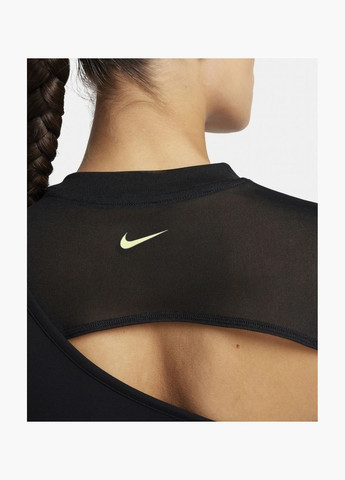Топ жіночий Pro Long-Sleeve Cropped Top Black FB5683-010 Nike (326783514)