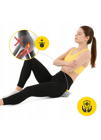 Массажный мяч двойной Lacrosse Double Ball 6.5 x 13.5 см Grey () 4FIZJO P-5907739314345 (346530138)