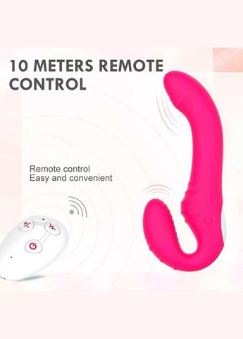 Безремневий силіконовий страпон із вібрацією й пультом Love Rider Drive No Brand (335862440)