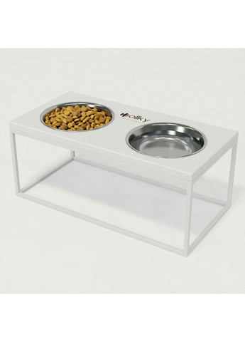 Миски на подставке для больших собак Base XL20 (2×1,8 л) BXL20-522620-WHWH Hollky (365652722)