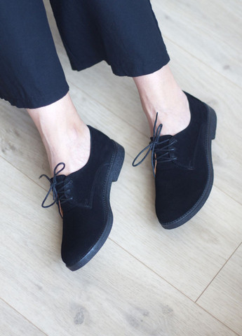 Zlett Туфлі чоловічі комфорт з натуральної замші чорний з натуральна замша, україна — демісезон (337569954)