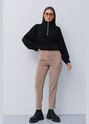 Жіночі брюки із вельвету темно-бежеві Arjen (289756736)