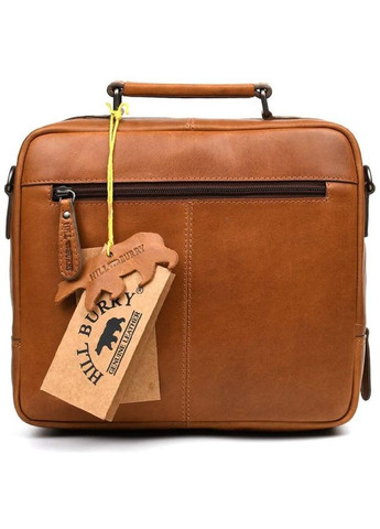 Сумка планшет через плечо мужская из натуральной кожи для телефона и для документов средняя Hill&Burry Коричневый 38080 HILL BURRY (355245056)