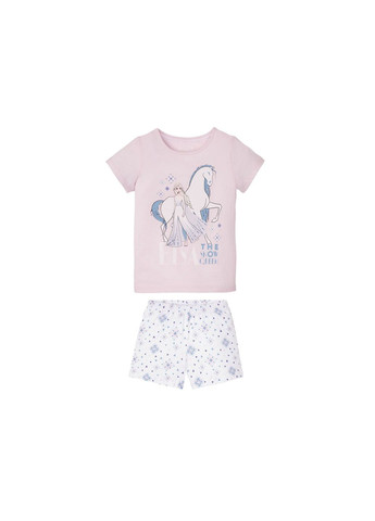Розовая пижама (футболка и шорты) для девочки frozen 349309 Disney