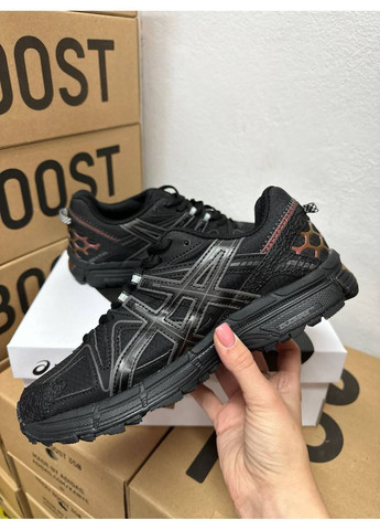 КРОССОВКИ ЖЕНСКИЕ ASICS GEL-KAHANA 8 BLACK ORANGE GOR-TEX АСИКС ГЕЛЬ КАХАНО No Brand чёрные демисезоны (367172887)