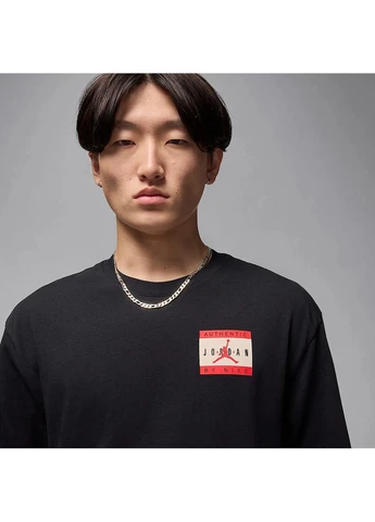 Черная футболка мужская brand black/multi Air Jordan