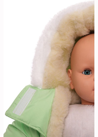 Чоловічок на хутрі без логотипу салатовий 74 см (51184) BABYKROHA (315340835)