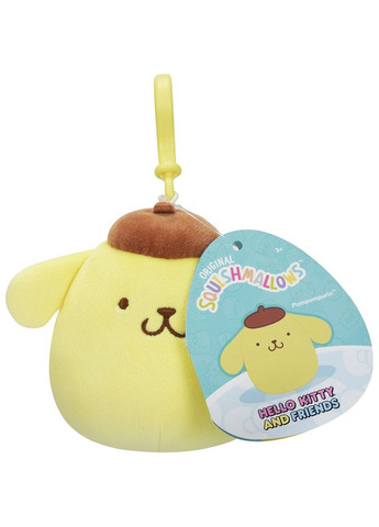 М'яка іграшка-брелок Hello Kitty Помпомпурин на кліпсі, 9 см () Squishmallows SQSN00273 (328396560)