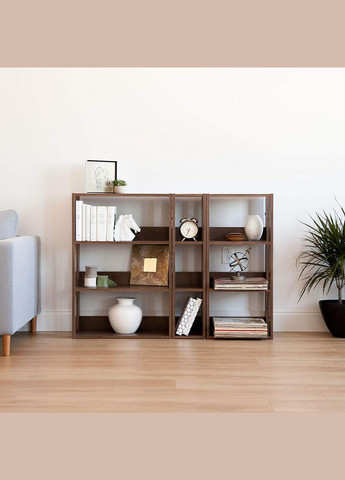 Книжковий стелаж з дерева Сервантес 58 капучино (КПС-581809) No Brand (328073103)