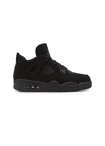 Черные всесезонные кроссовки nike No Brand Air Jordan 4 Retro Black Cat