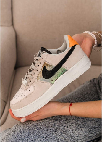 Сірі Осінні кросівки чоловічі nike air force 1 white grey 3 найк аір форс 1 преміум No Brand