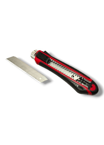 Ніж пластиковий, 18 мм, 5 сегментованих лез, гумові вставки, самозавантаження лез, (арт.23502) Haisser (337360858)