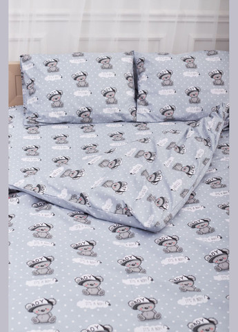 Комплект постільної білизни King Size 220x240 наволочки 2х70х70 Бязь Gold Люкс (MS-820001357) Moon&Star Teddy Boy (285717470)