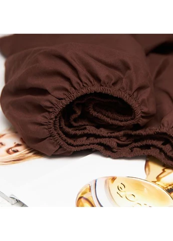 Простынь на резинке Бязь Gold Люкс 180х200х25 см (MS-850001116) Moon&Star Chocolate Dream (356681937)