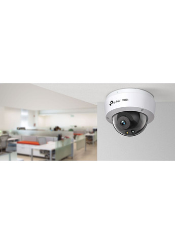 IP-Камера VIGI C250-2.8, PoE, 5Мп, 2,8 мм, H265+, IP66, Dome, цветное ночное видение, наружная (649158) TP-Link (383395432)
