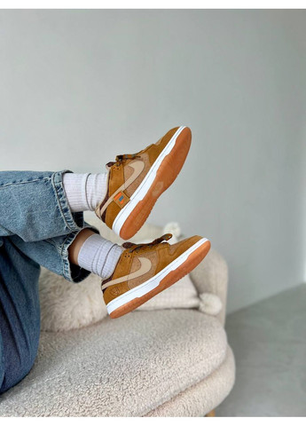 Комбіновані Осінні кросівки чоловічі nike dunk low teddy bear найк сб данк No Brand