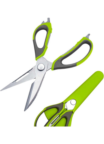 Кухонные многофункциональные ножницы в магнитном чехле (рыбочистка, орехокол, открывачка, разделка мяса) Kitchen Master (335014540)