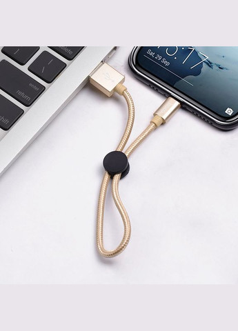 Кабель X35 cool 25 cm USB to Type-C - короткий - золотистый Hoco (316037788)