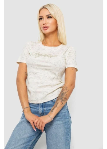Футболка женская с принтом,, 221R3303 No Brand - (395649874)