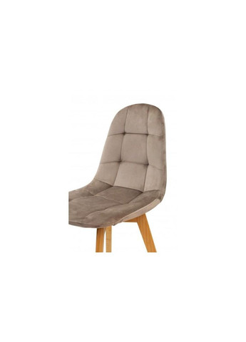 Кухонний стілець IRIS велюр Пісочний/Дерево Мікс Меблі 855289-01 855289 Мікс меблі (366666131)