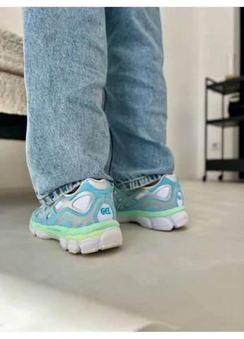 Синие летние кроссовки asics gel blue асикс гель No Brand