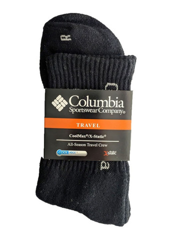 Термоноски зимові дитячі Коламбія універсальні Комплект 6 пар носки шкарпетки термошкарпетки Розмір 25-29 Чорний 73852 Columbia (364667328)