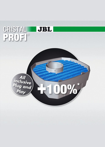 Акваріумний фільтр зовнішній CristalProfi e402 greenline до 120л (450 л/год, 4 Вт) JBL (278308920)