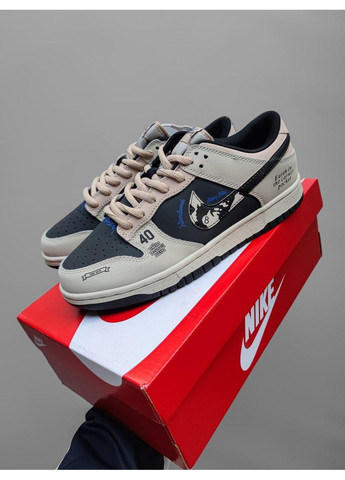 Черные демисезонные кроссовки мужские nike sb dunk low x stussy 40th v2 найк сб данк No Brand