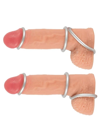 Набор эрекционных колец Metallic Silicone Cock Ring Set - CherryLove You2Toys (329153220)