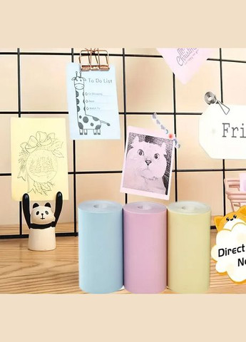 Набор цветной термобумаги из 3 рулонов Ш57мм DfS45 No Brand (326800875)