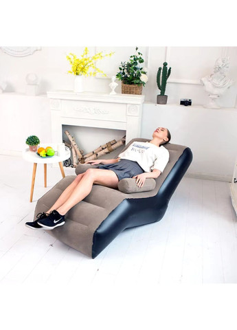 Надувной диван с подлокотником Inflatable Sofa 80x140x85 No Brand (303934510)