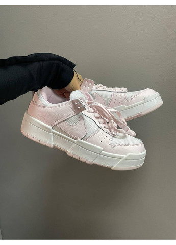 Розовые демисезонные кроссовки мужские nike dunk low disrupt light pink найк сб данк No Brand