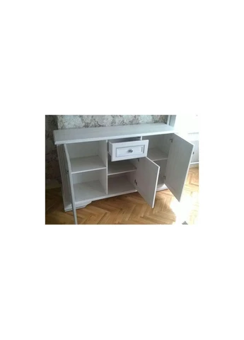 Комод 3D1S Вайт 161х44,5х93 см Ясен Сніжний/Сосна Срібна Gerbor (301840945)