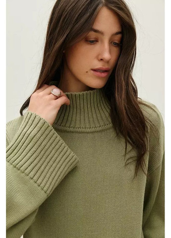 Оливковий светр жіночий mkrm4296 Rica Mare