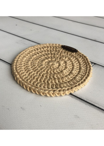 Набор для чая или кофе: чашка 330 мл, вязаная грелка-свитер и подставка для чашки бежевые, подарочный набор No Brand (364506656)