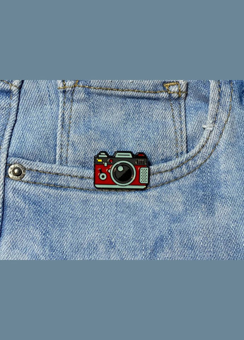 Металлический значок / пен Фотоаппарат красного цвета. No Brand (330618867)