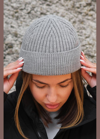 Утеплена Трикотажна Шапка Біні Докер На Флісі Gvido Without (304611734)