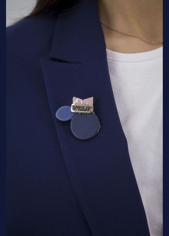 Темно-синий женский женский пиджак muray (темносиний, ), 37751 No Brand однотонный - всесезон