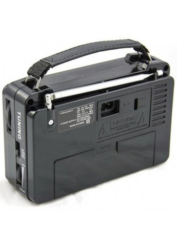 Портативний радіоприймач RX-A08 AC від мережі 220В Чорний з червоним Golon (362348419)